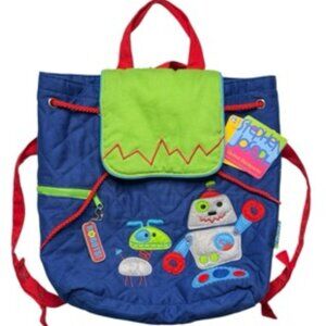 Stephen Joseph quilted children's robot backpack